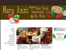 Tablet Screenshot of maryannsbeans.com